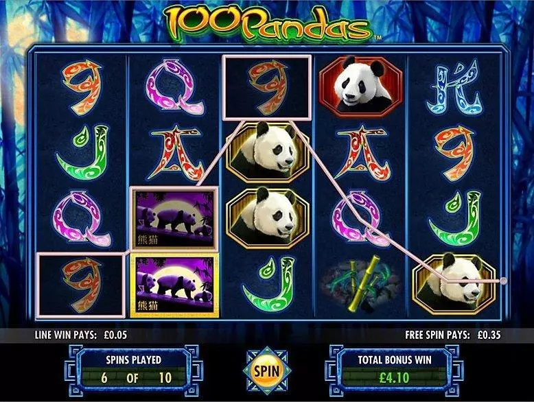 100 Pandas IGT Slots - Introduction Screen