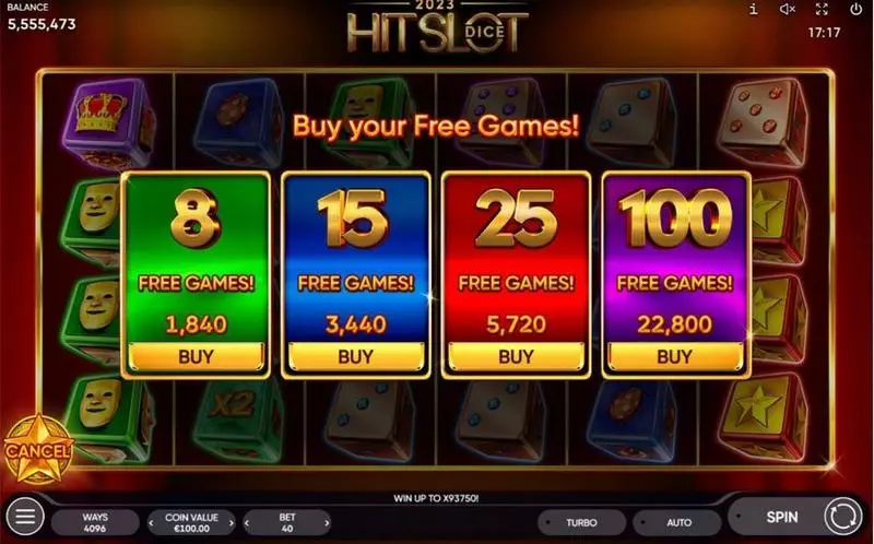2023 Hit Slot Dice Endorphina Slots - Info and Rules