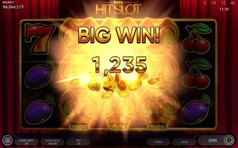 2024 Hit Slot Endorphina Slots - Winning Screenshot