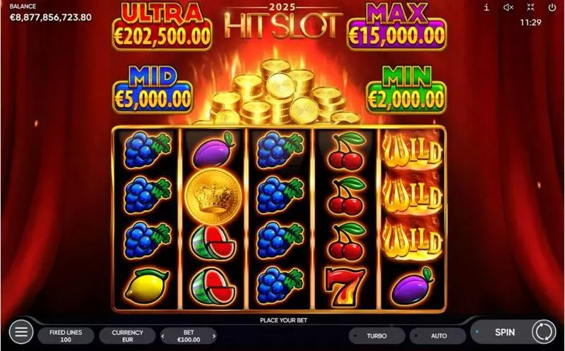 2025 Hit Slot Endorphina Slots - Main Screen Reels