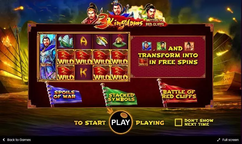 3 Kingdoms – Battle of Red Cliffs Pragmatic Play Slots - Info and Rules