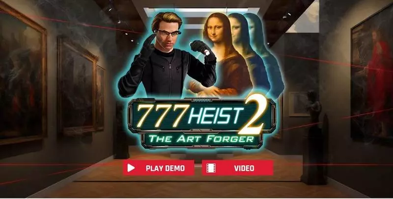 777 Heist 2 The Art Forgery Red Rake Gaming Slots - Introduction Screen