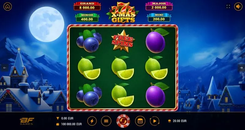 777 X-Mas Gifts  Slots - Main Screen Reels