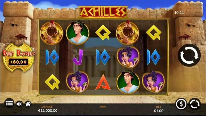 Achilles Jelly Entertainment Slots - Main Screen Reels