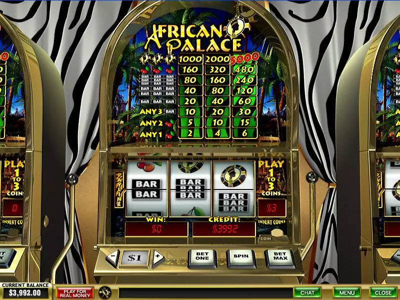 African Palace PlayTech Slots - Main Screen Reels