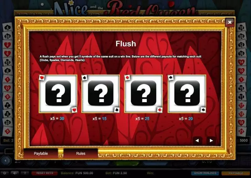 Alice and the Red Queen 1x2 Gaming Slots - Bonus 1