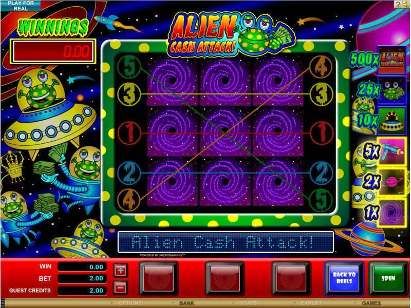 Alien Cash Attack Microgaming Slots - Bonus 1