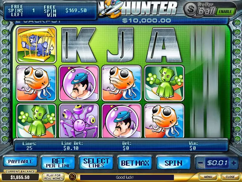 Alien Hunter PlayTech Slots - Bonus 2