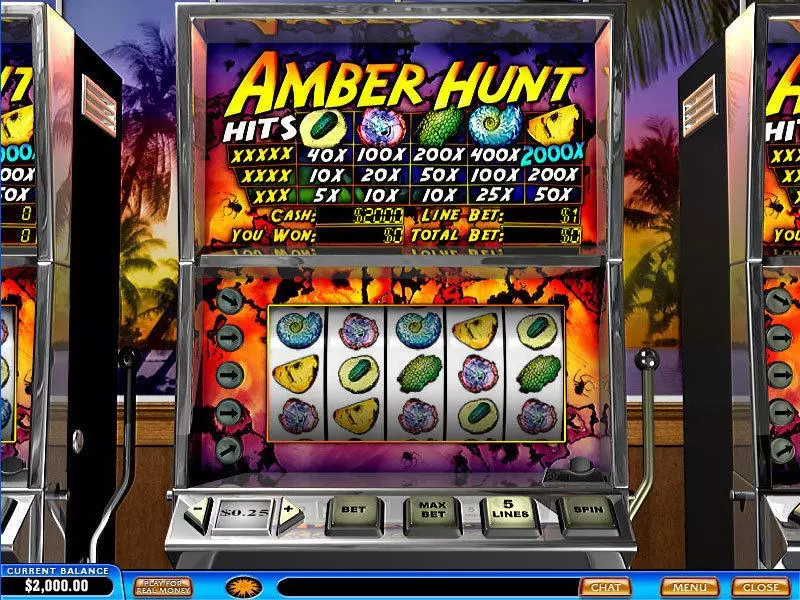 Amber Hunt PlayTech Slots - Main Screen Reels