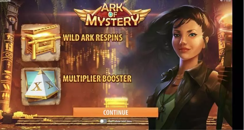 Ark of Mystery Quickspin Slots - Info and Rules
