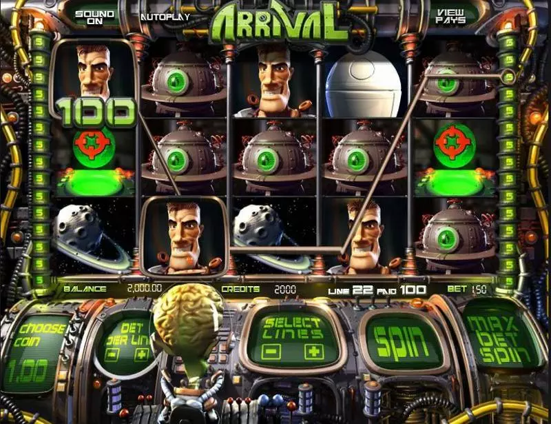 Arrival BetSoft Slots - Introduction Screen