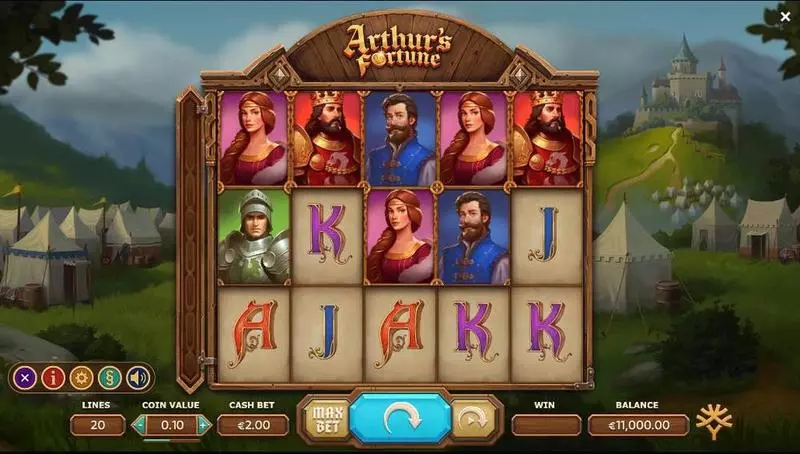 Arthur's Fortune Yggdrasil Slots - Main Screen Reels