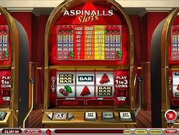 Aspinalls PlayTech Slots - Main Screen Reels