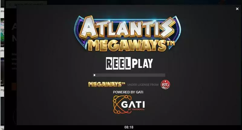 Atlantis Megaways ReelPlay Slots - Introduction Screen