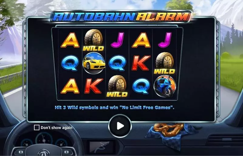 Autobahn Aalarm Apparat Gaming Slots - Introduction Screen