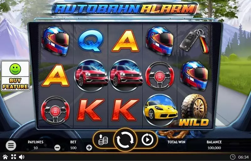 Autobahn Aalarm Apparat Gaming Slots - Main Screen Reels