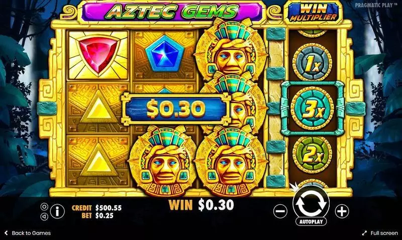 Aztec Gems Pragmatic Play Slots - Main Screen Reels