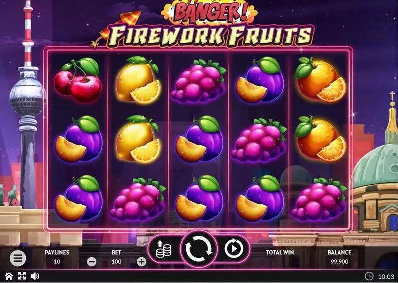 Banger! Firework Fruits Apparat Gaming Slots - Main Screen Reels