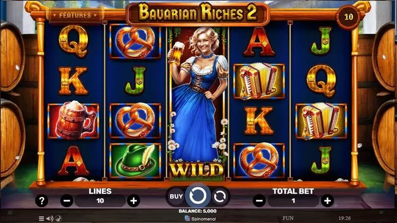 Bavarian Riches 2 Spinomenal Slots - Main Screen Reels