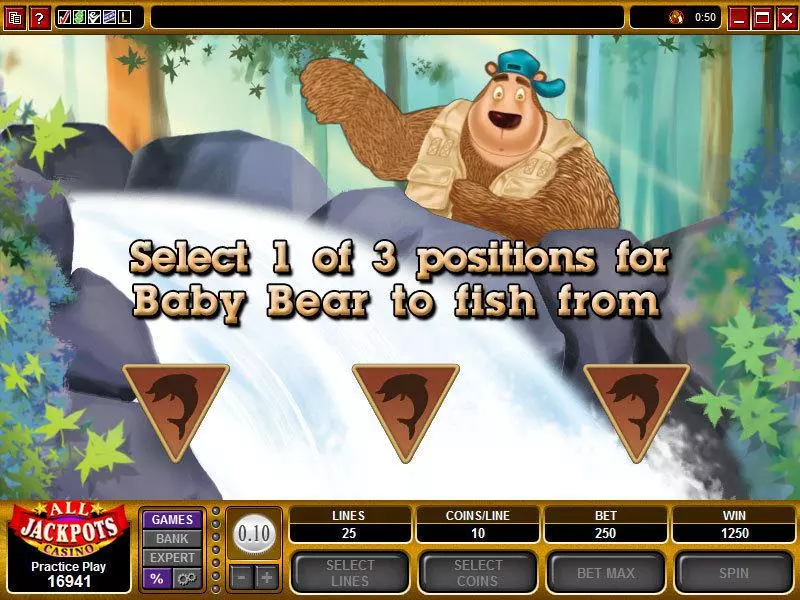 Bearly Fishing Microgaming Slots - Bonus 1