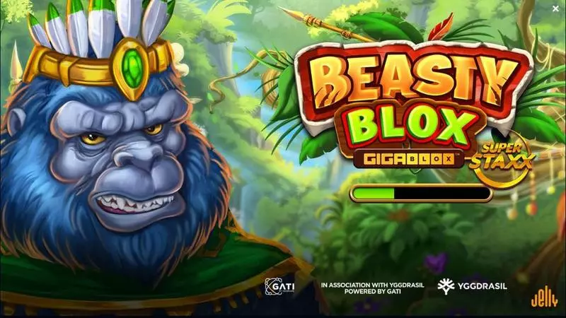 Beasty Blox GigaBlox Jelly Entertainment Slots - Introduction Screen
