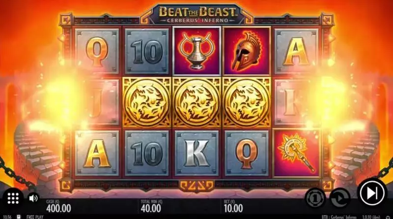 Beat the Beast Cerberus Inferno Thunderkick Slots - Main Screen Reels