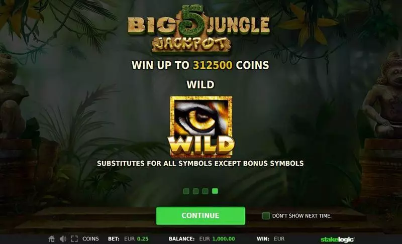 Big 5 Jungle Jackpot StakeLogic Slots - Info and Rules