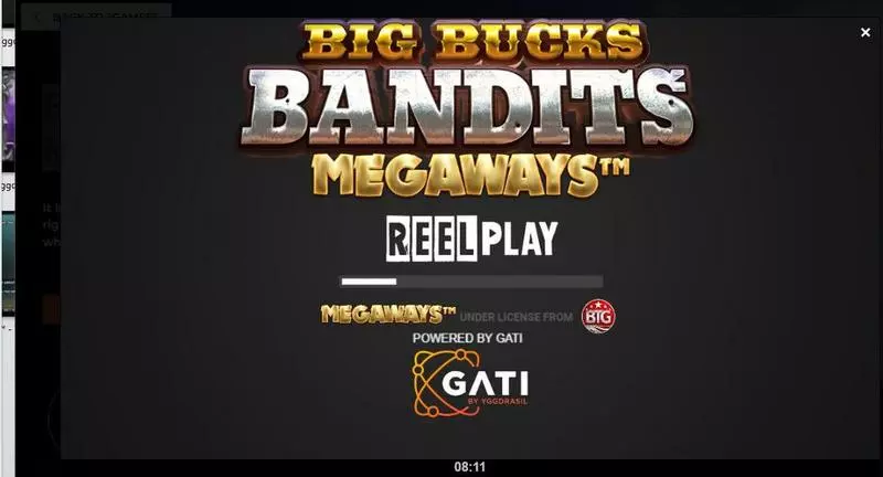 Big Bucks Bandits Megaways ReelPlay Slots - Introduction Screen