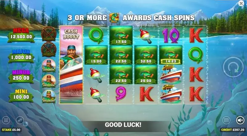 Big Catch Even Bigger Bass Blueprint Gaming Slots - Main Screen Reels