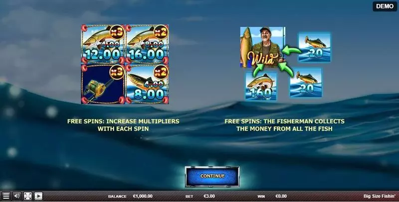 Big Size Fishin' Red Rake Gaming Slots - Info and Rules