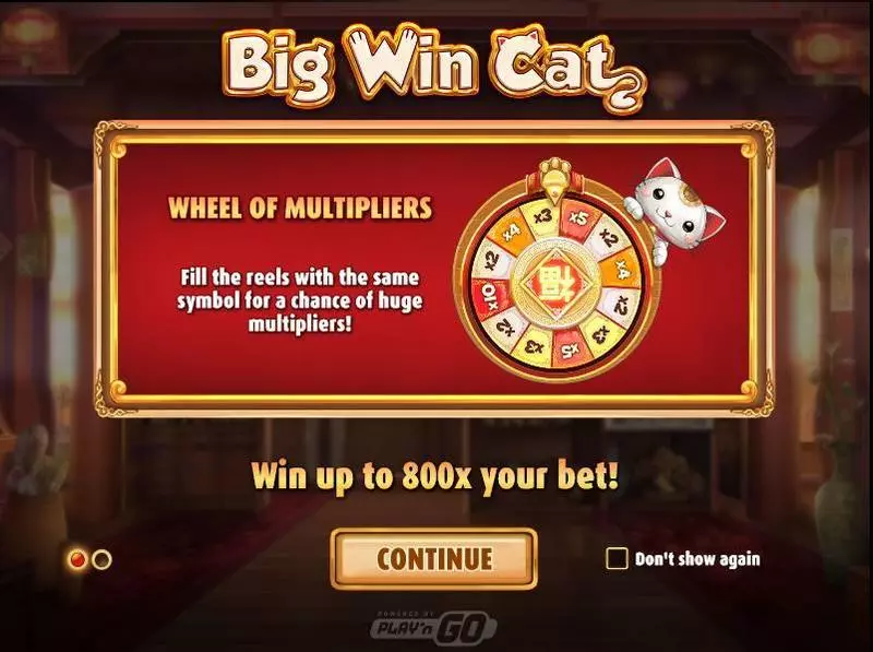 Big Win Cat  Play'n GO Slots - Wheel of prizes