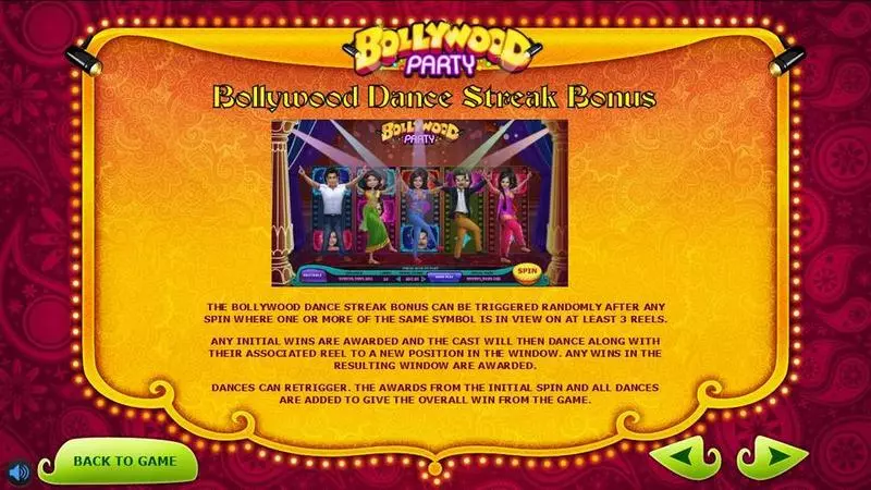 Bollywood Party Sigma Gaming Slots - Info and Rules
