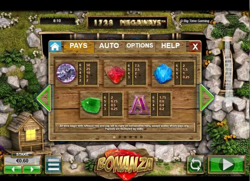 Bonanza Megaways Big Time Gaming Slots - Info and Rules