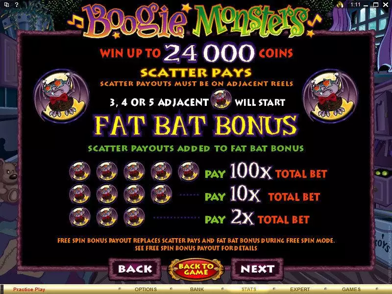Boogie Monsters Microgaming Slots - Info and Rules