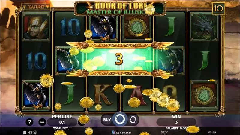 Book Of Loki – Master Of Illusions Spinomenal Slots - Winning Screenshot