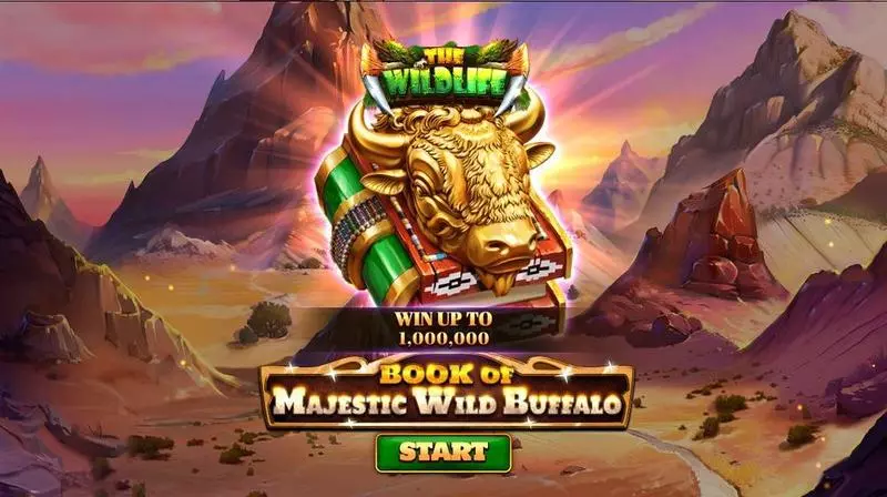 Book Of Majestic Wild Buffalo Spinomenal Slots - Introduction Screen
