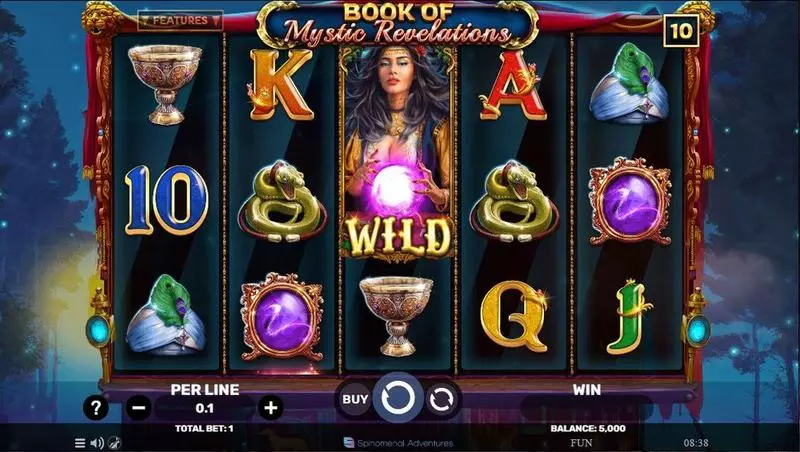 Book Of Mystic Revelations Spinomenal Slots - Main Screen Reels