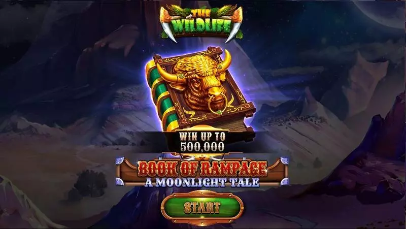 Book Of Rampage – A Moonlight Tale Spinomenal Slots - Introduction Screen