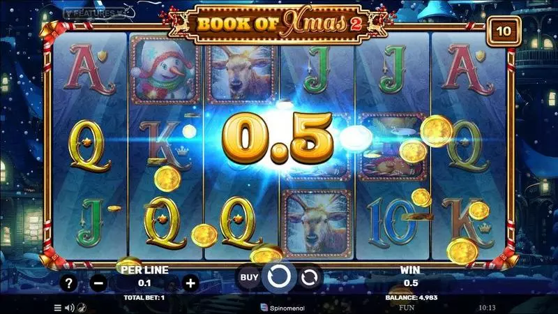 Book Of Xmas 2 Spinomenal Slots - Winning Screenshot