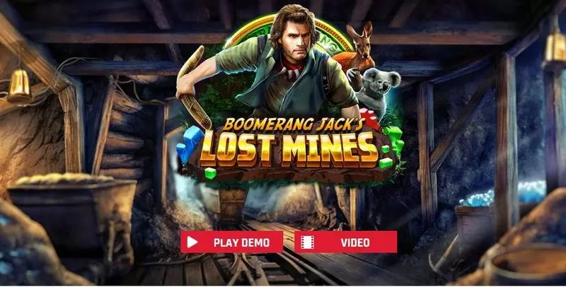 Boomerang Jack's Lost Mines Red Rake Gaming Slots - Introduction Screen