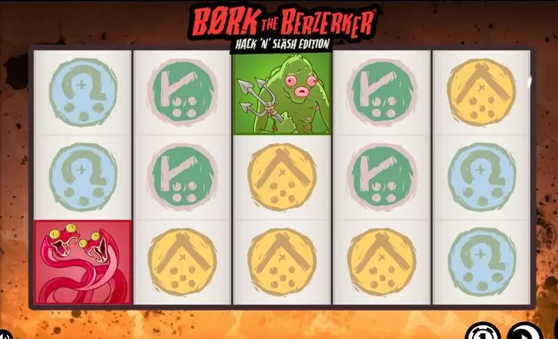 Bork the Berzerker Hack 'N Slash Edition Thunderkick Slots - Main Screen Reels