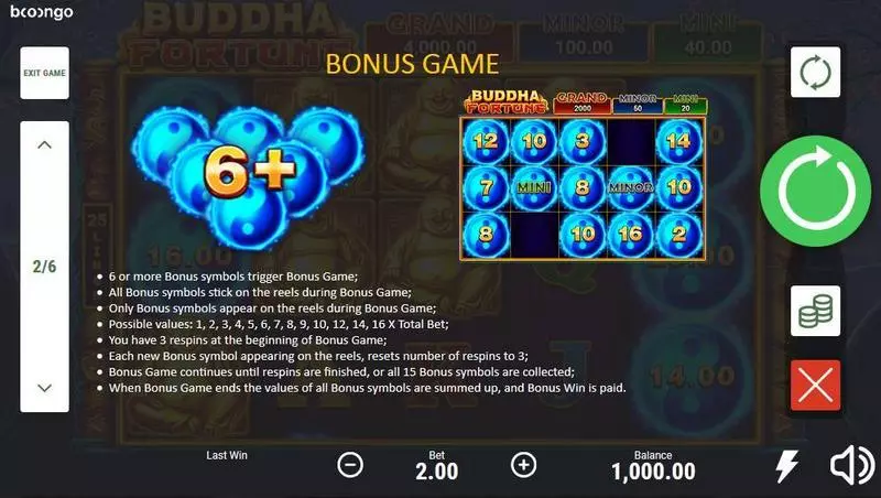 Buddha Fortune Booongo Slots - Bonus 1