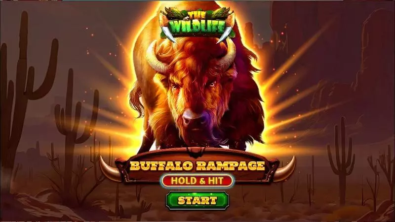 Buffalo Rampage – Hold and Hit Spinomenal Slots - Introduction Screen