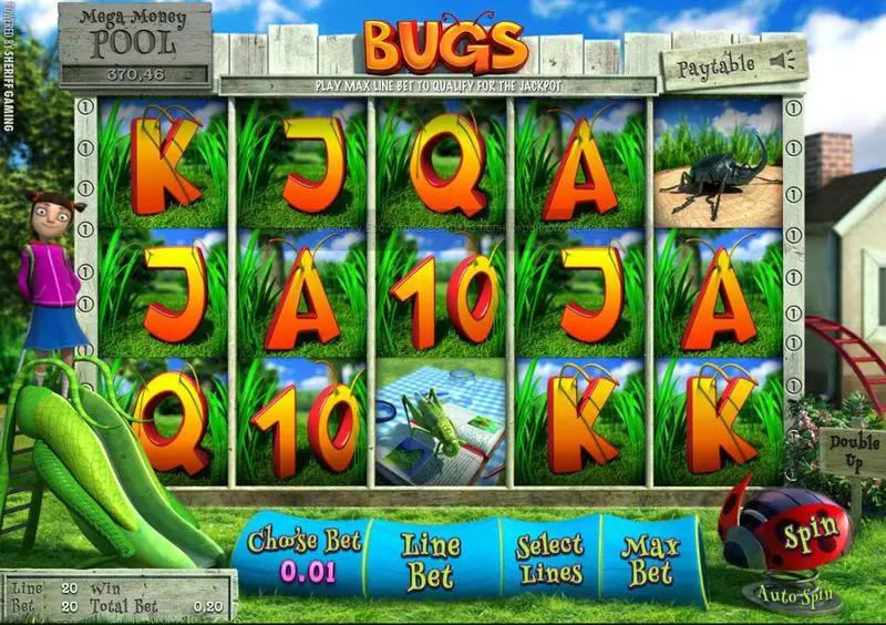 Bugs Sheriff Gaming Slots - Main Screen Reels
