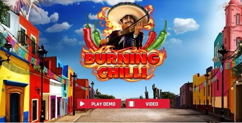 Burning Chilli Red Rake Gaming Slots - Introduction Screen