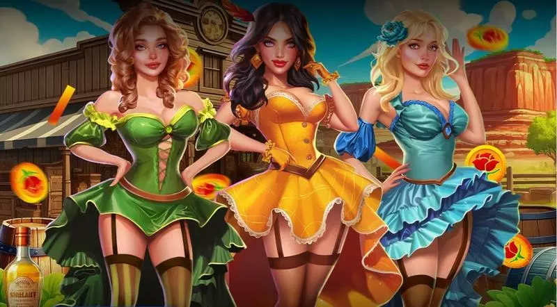 Cancan Saloon Deluxe Mascot Gaming Slots - Introduction Screen