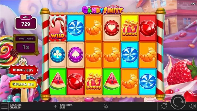 Candyfinity Yggdrasil Slots - Main Screen Reels