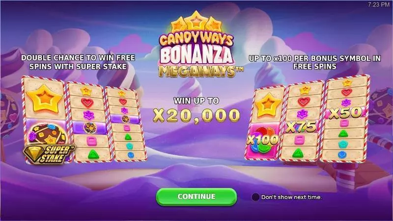 Candyways Bonanza Megaways StakeLogic Slots - Info and Rules