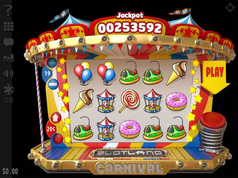 Carnival Slotland Software Slots - Main Screen Reels