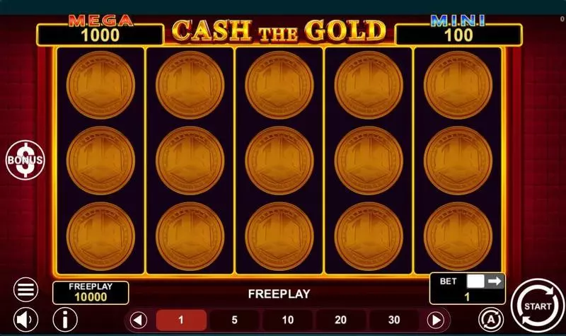Cash The Gold Hold And Win  Slots - Main Screen Reels